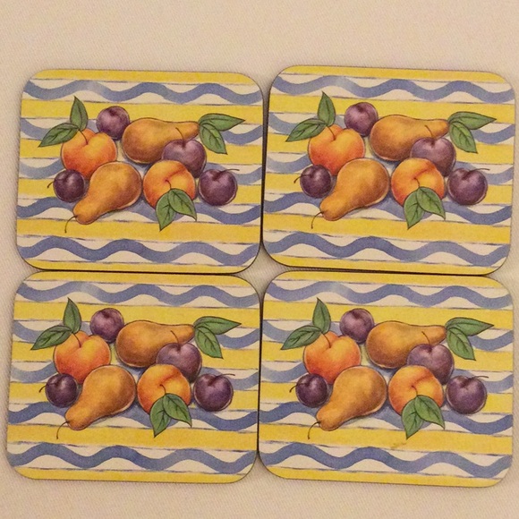 3/$10 | Jason Coasters 4 - Palermo - Fruit - Picture 2 of 11
